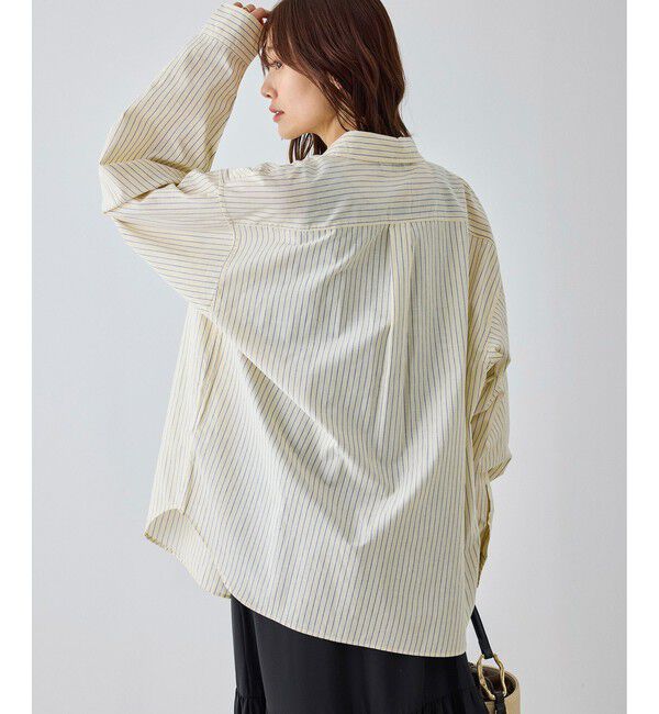 Rope&rsquo;Picnic「【BEVERLYHILLS POLO CLUB・一部店舗限定】ストライプビッグシルエットシャツ」|シャツ・ブラウス|