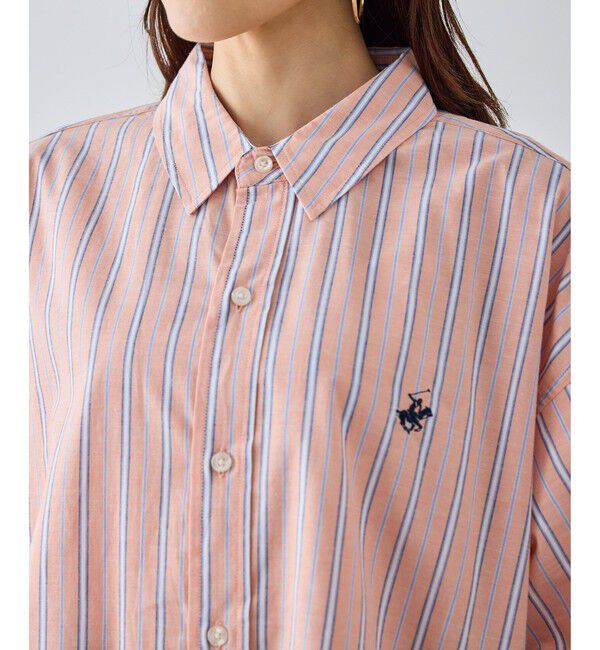 Rope&rsquo;Picnic「【BEVERLYHILLS POLO CLUB・一部店舗限定】ストライプビッグシルエットシャツ」|シャツ・ブラウス|