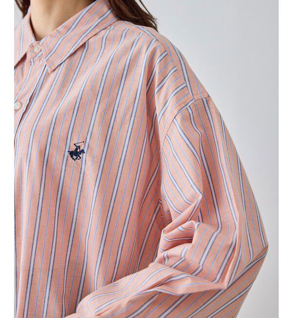 Rope&rsquo;Picnic「【BEVERLYHILLS POLO CLUB・一部店舗限定】ストライプビッグシルエットシャツ」|シャツ・ブラウス|