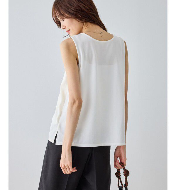 Rope&rsquo;Picnic「【emur/エミュール】サテンスクエアタンク」|タンクトップ|