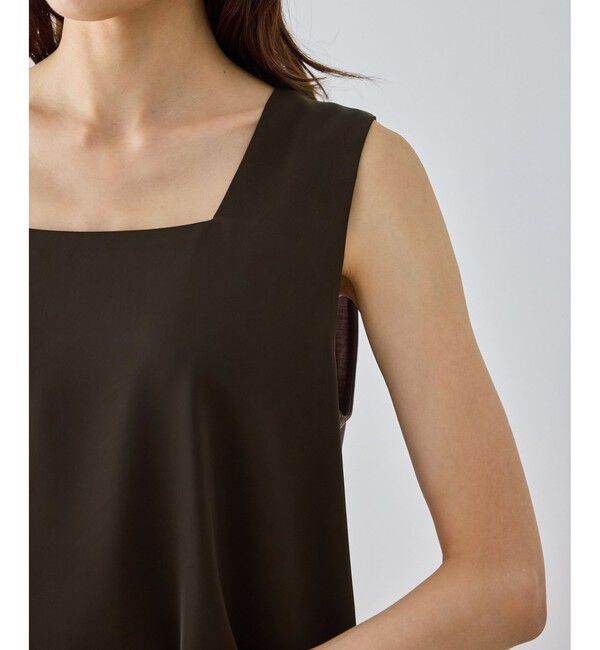 Rope&rsquo;Picnic「【emur/エミュール】サテンスクエアタンク」|タンクトップ|