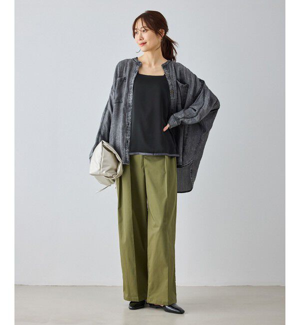 Rope&rsquo;Picnic「【emur/エミュール】サテンスクエアタンク」|タンクトップ|