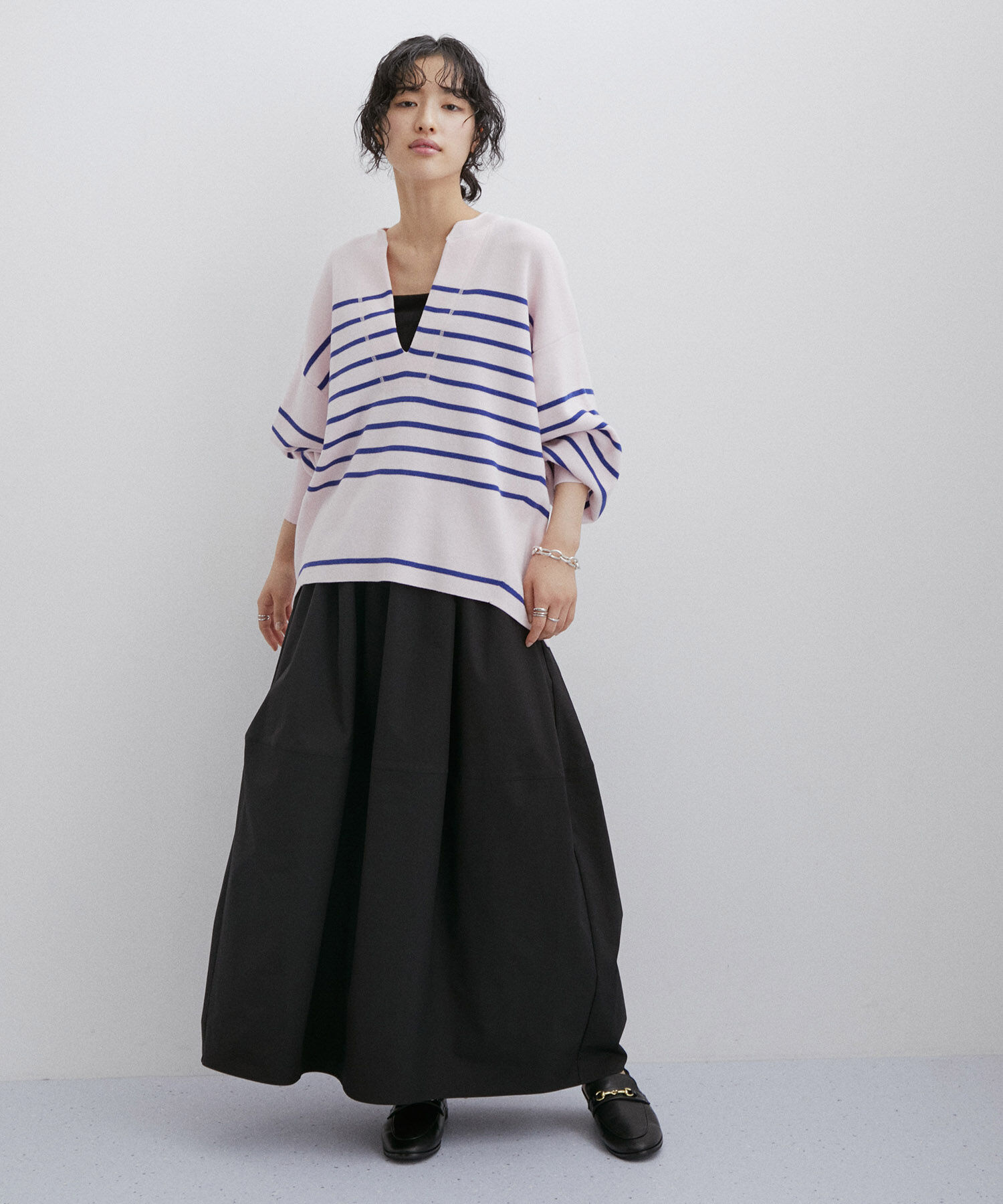 ADAM ET ROPE'「ウエストシェイプギャザースカート」|スカート|