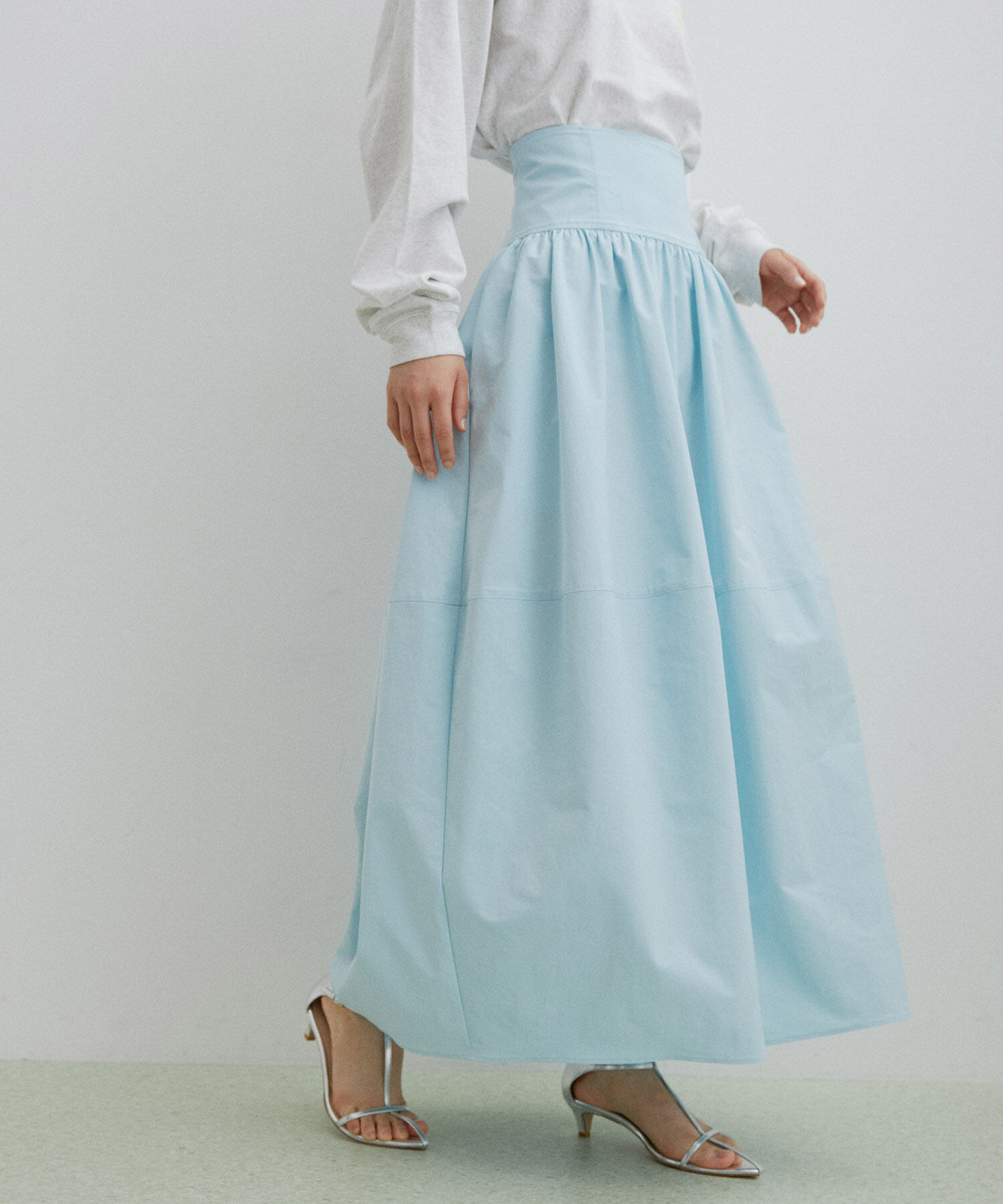 ADAM ET ROPE'「ウエストシェイプギャザースカート」|スカート|