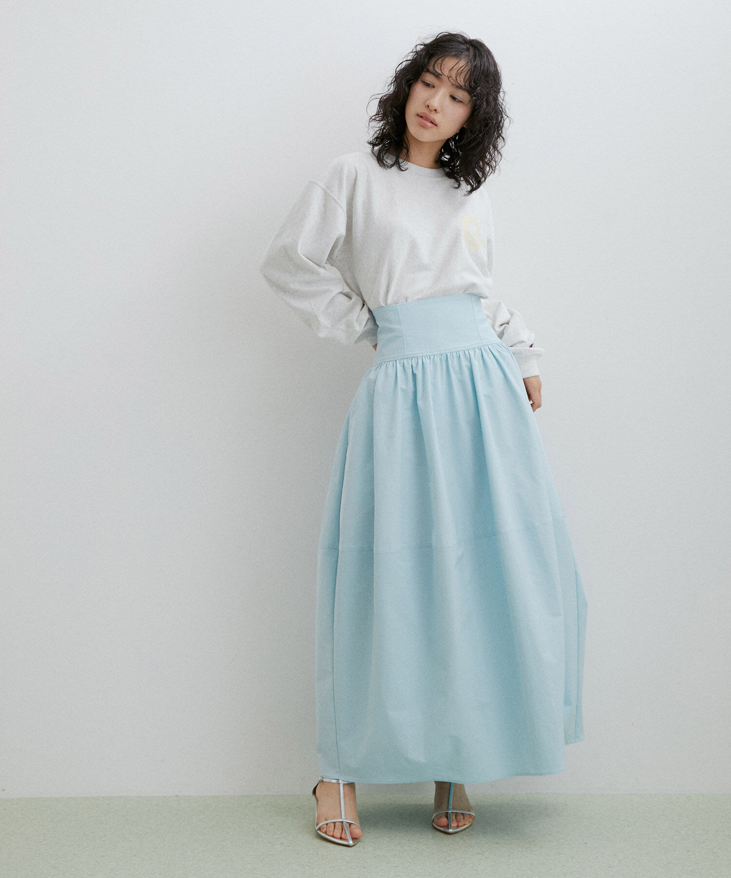 ADAM ET ROPE'「ウエストシェイプギャザースカート」|スカート|