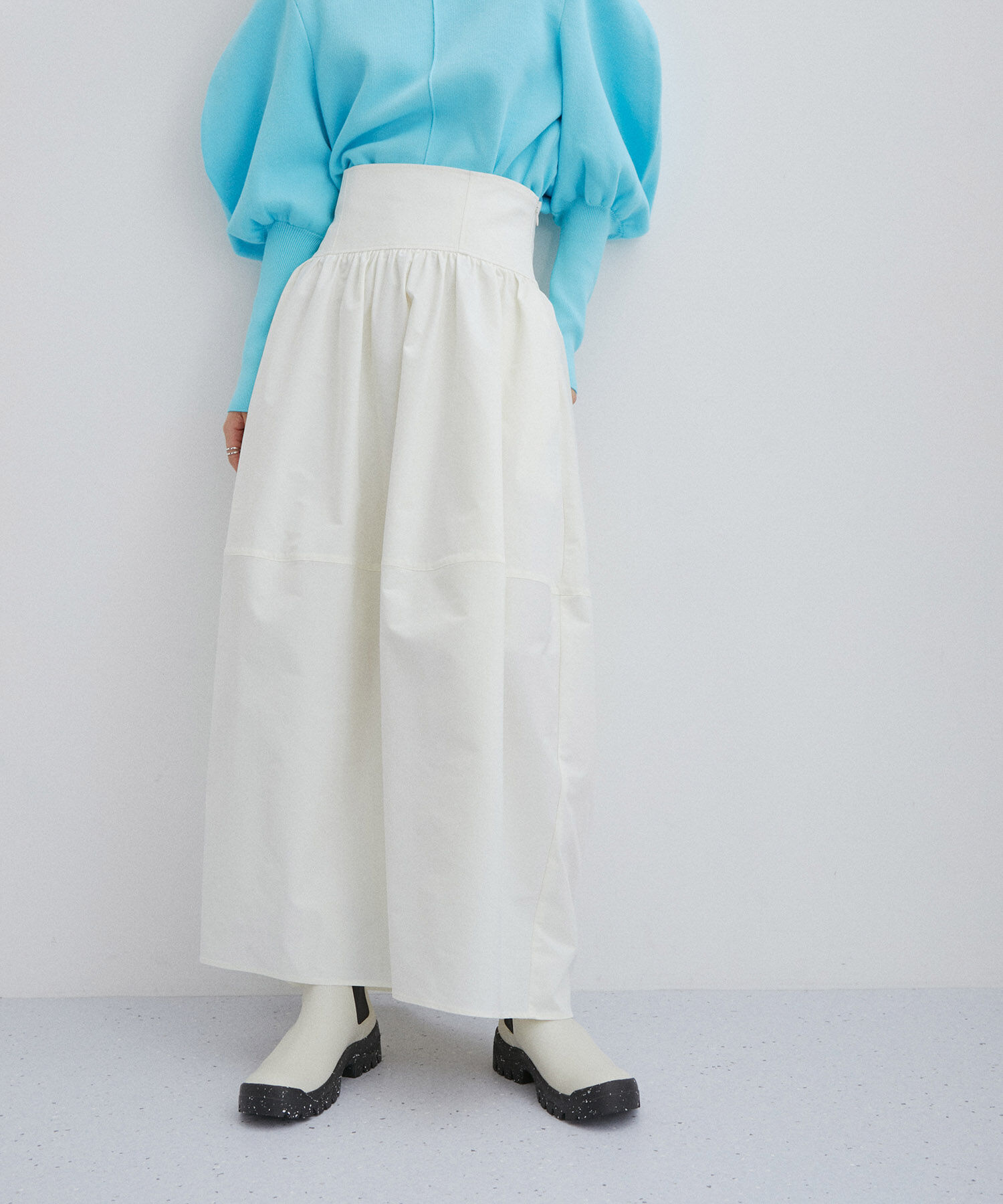 ADAM ET ROPE'「ウエストシェイプギャザースカート」|スカート|