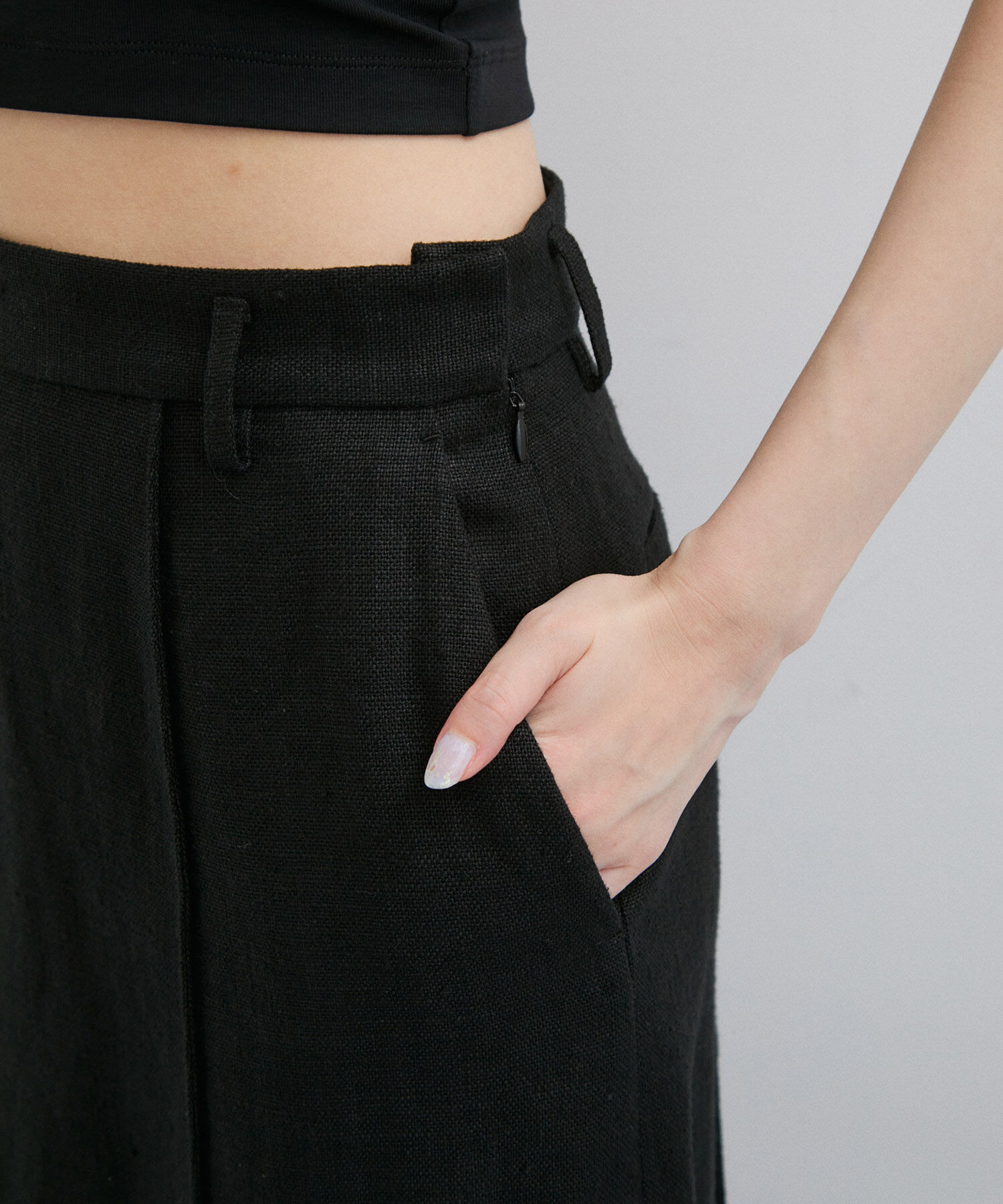 ADAM ET ROPE'「【セットアップ対応】ローウエストリネンスカート」|スカート|