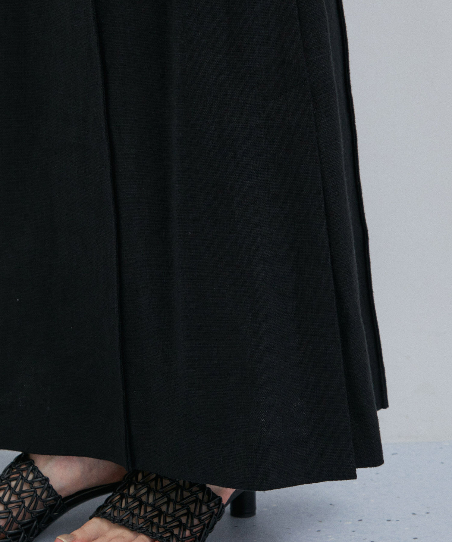 ADAM ET ROPE'「【セットアップ対応】ローウエストリネンスカート」|スカート|