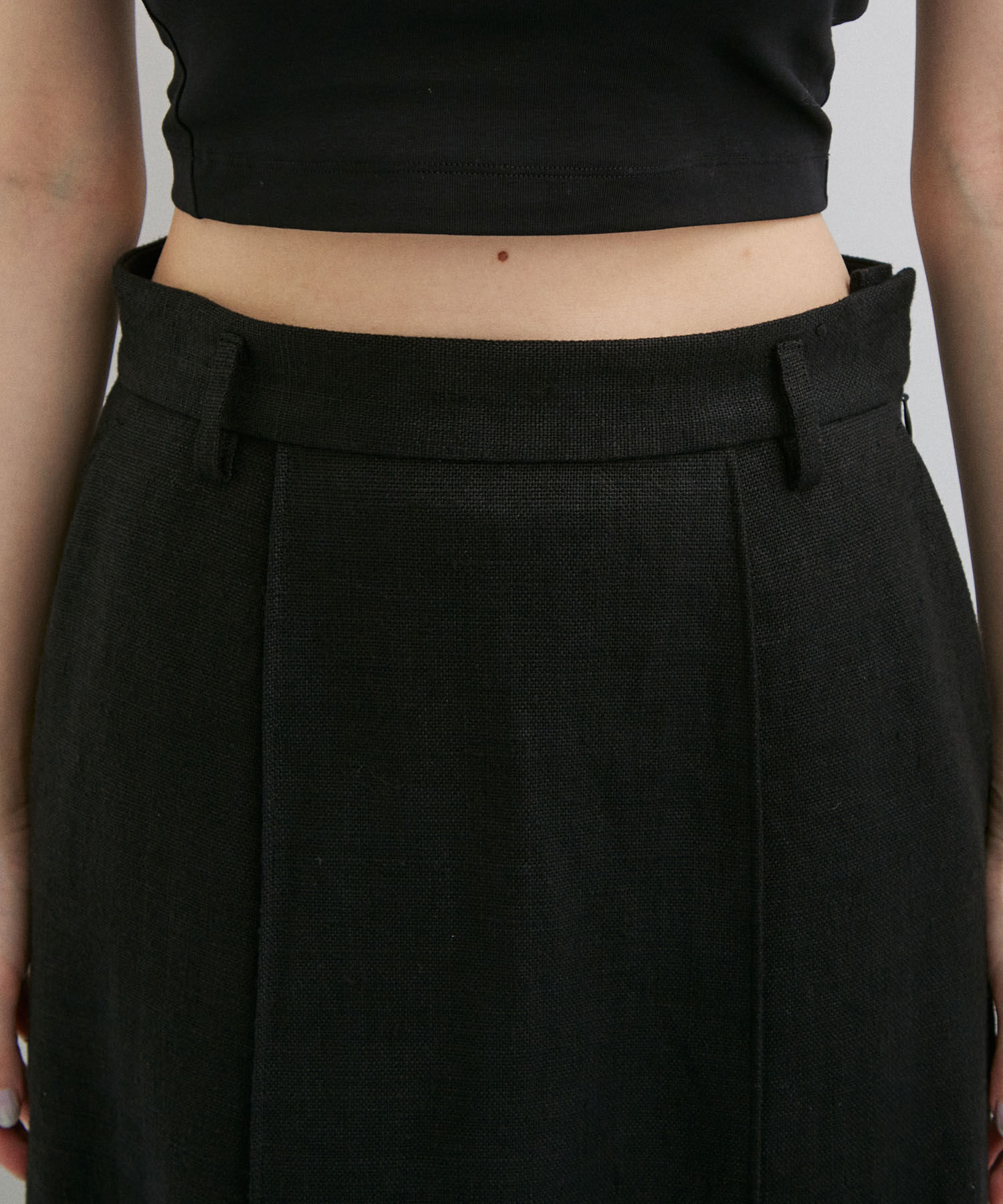 ADAM ET ROPE'「【セットアップ対応】ローウエストリネンスカート」|スカート|