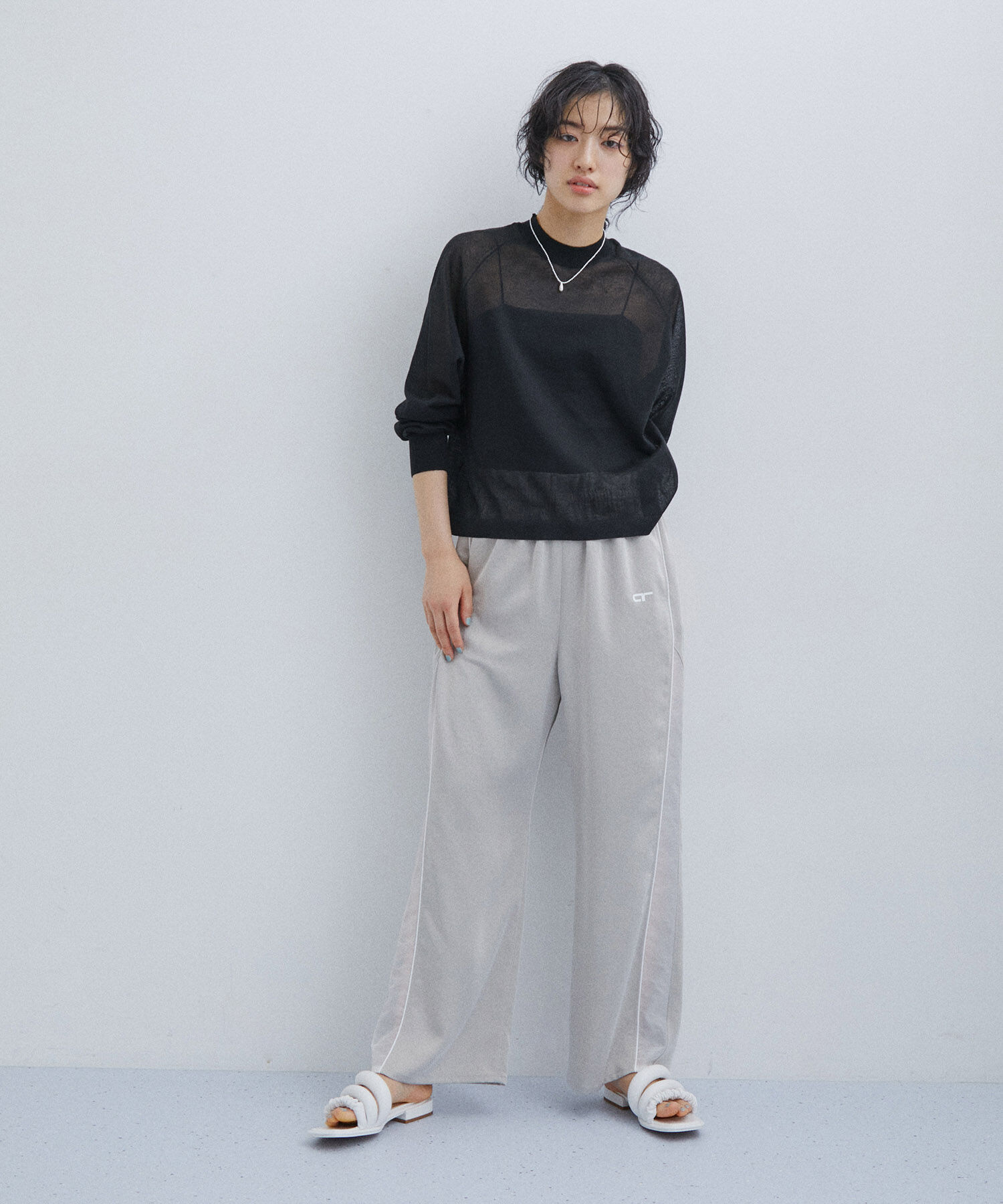 ADAM ET ROPE'「オーガニックベアキャミソール」|キャミソール|