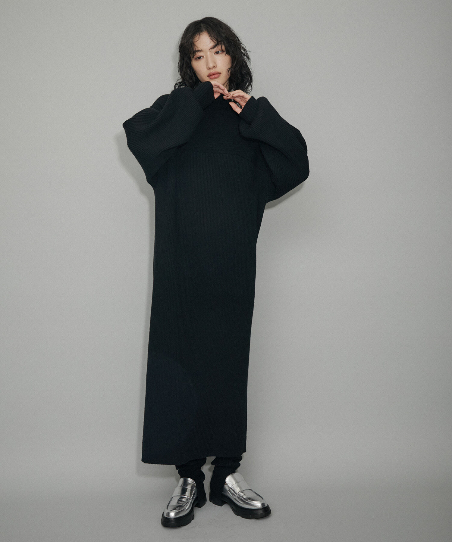 ADAM ET ROPE'「【WEB限定】リブレッグウォーマー」|レッグウォーマー|