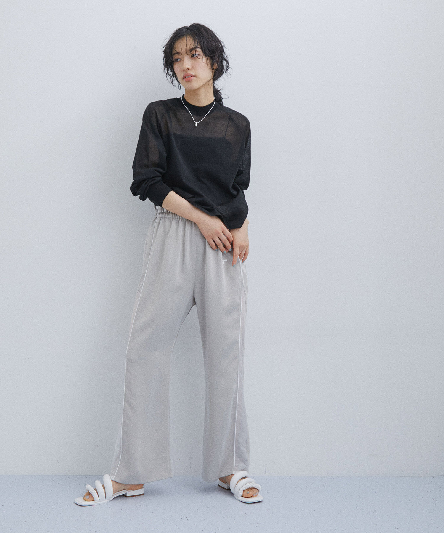 ADAM ET ROPE'「オーガニックベアキャミソール」|キャミソール|