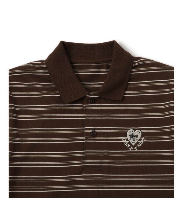 ADAM ET ROPE'「【Chocomoo&times;ADAM ET ROPE'】EX 刺しゅうPOLO」|ポロシャツ|