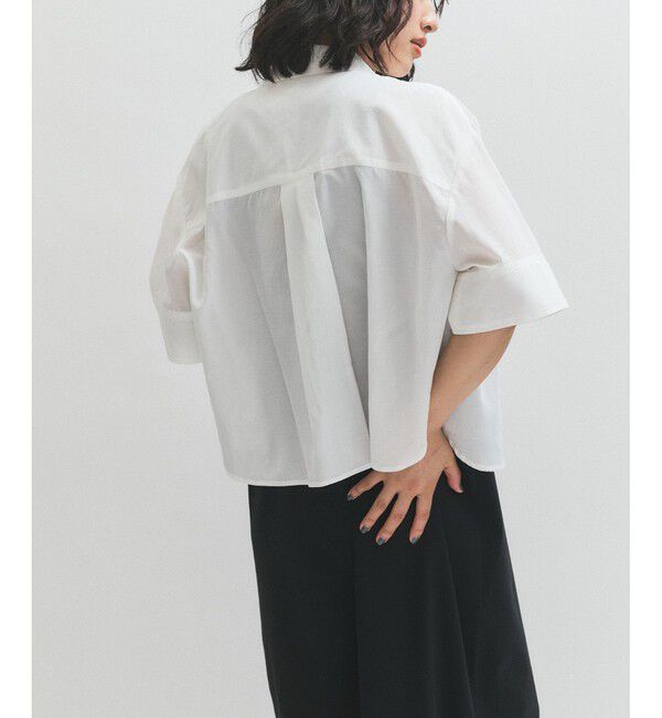 ADAM ET ROPE'「ハーフスリーブダブルボタンシャツ」|シャツ・ブラウス|