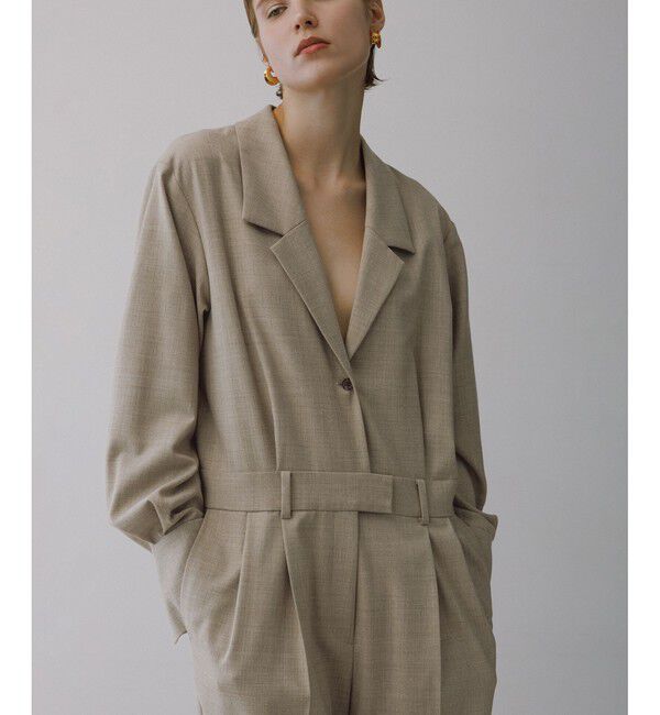 ADAM ET ROPE'「【EMOELLE】テーラードリラクシーオールインワン」|オールインワン|