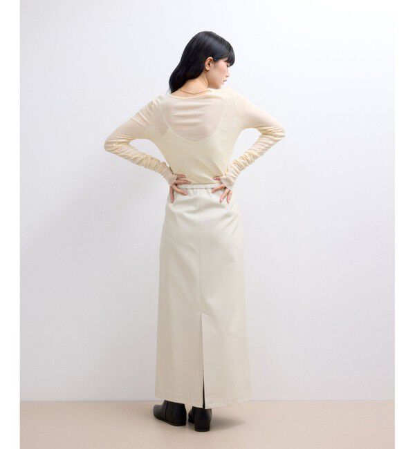 ADAM ET ROPE'「【WEB限定】シンセティックレザータイトスカート」|スカート|