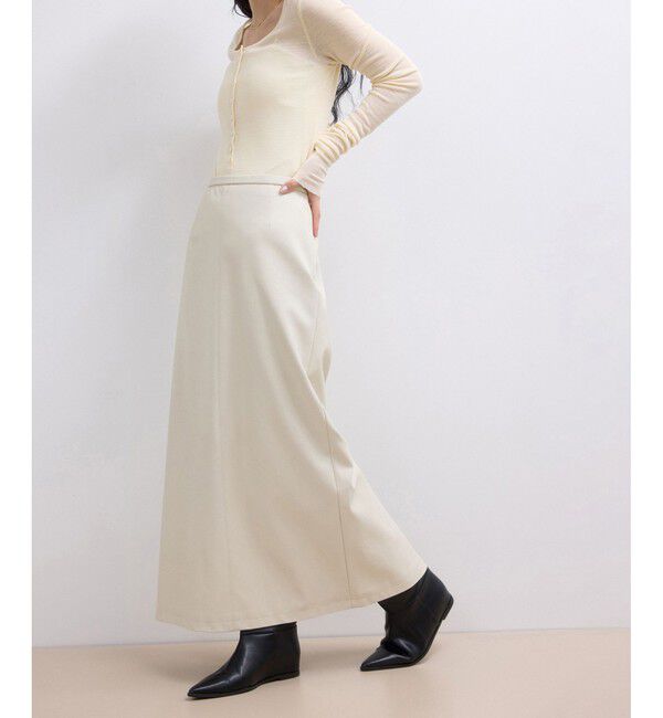 ADAM ET ROPE'「【WEB限定】シンセティックレザータイトスカート」|スカート|