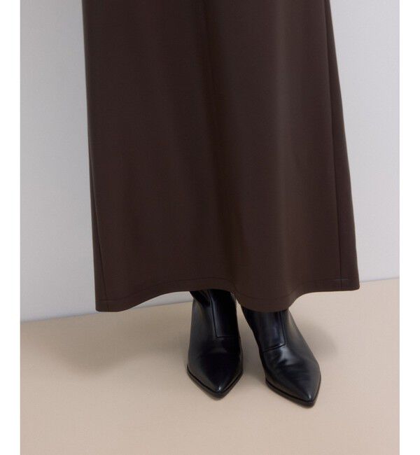 ADAM ET ROPE'「【WEB限定】シンセティックレザータイトスカート」|スカート|