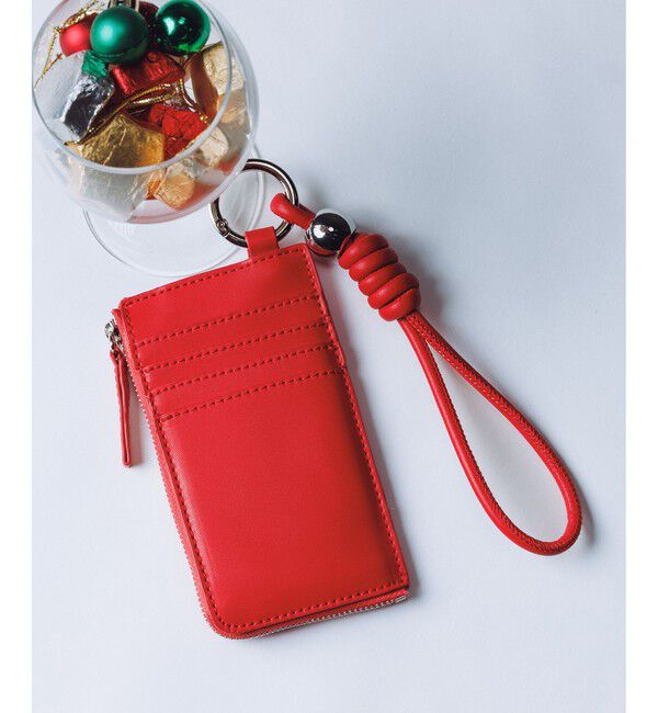 ADAM ET ROPE'「【WEB限定】カードケース付きチャームストラップ」|名刺入れ・カードケース|