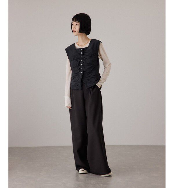 ADAM ET ROPE'「ブラウスコンビオールインワン」|オールインワン|