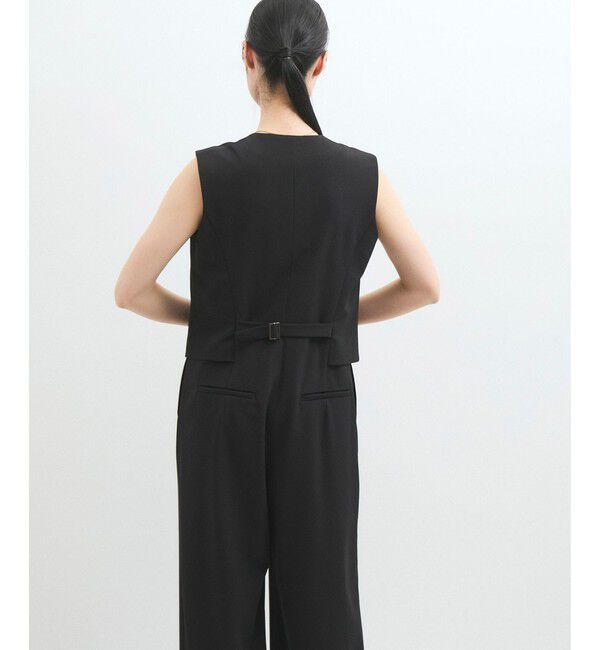 ADAM ET ROPE'「【サステナブル】ジレコンビロンパース」|オールインワン|