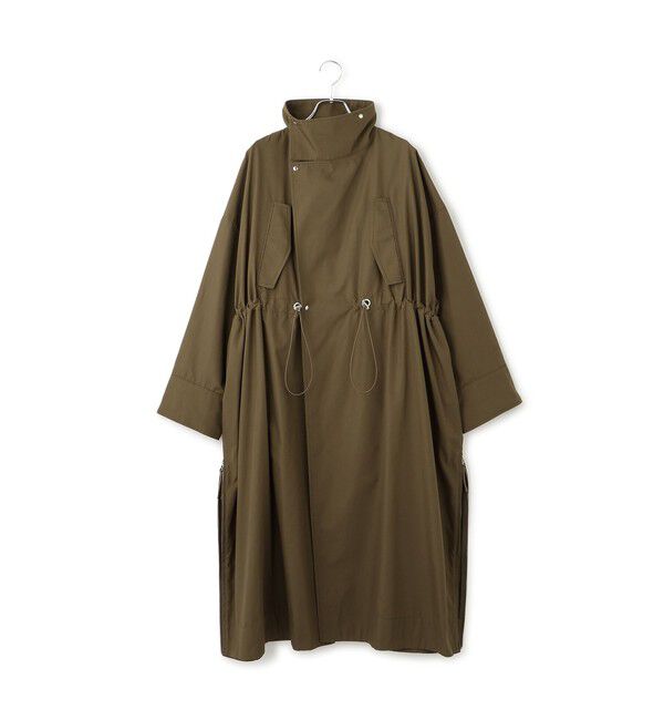 ADAM ET ROPE'「【WEB限定】・【サステナブル】スタンドカラーロングモッズコート」|ミリタリー・モッズコート|