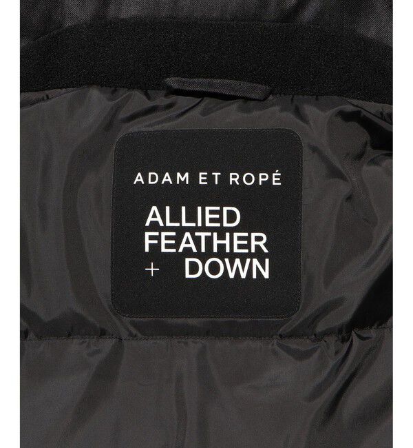 ADAM ET ROPE'「【ACT_01 AO】ラミネート メリノウール ショートダウンジャケット」|ダウン|