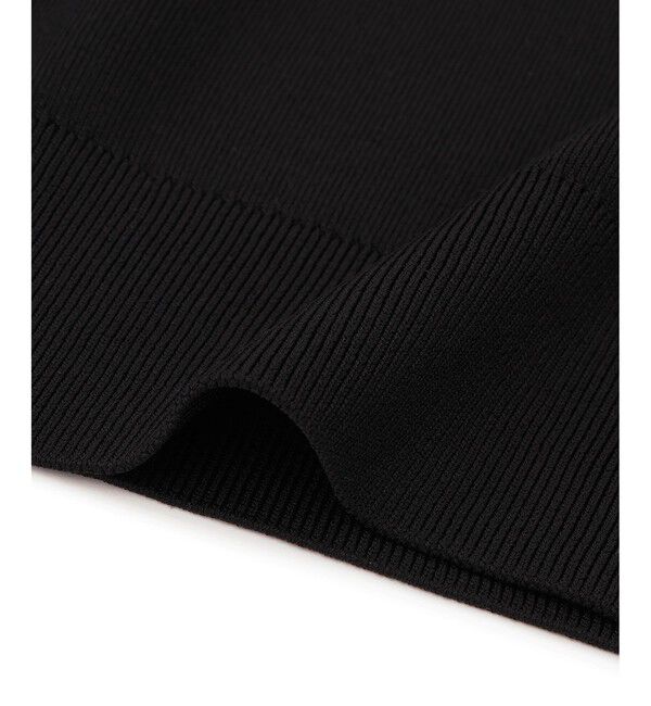 ADAM ET ROPE'「【WEB限定】ハーフスリーブバイカラーポロニット」|ポロシャツ|