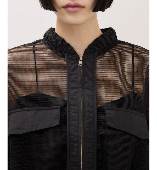 ADAM ET ROPE'「ドロストメッシュシャツ」|シャツ・ブラウス|