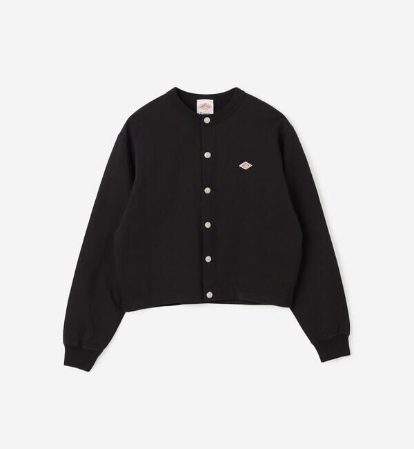 DANTON「DANTON | コットンテリー クルーネックカーディガン WOMEN」|その他|CHARCOAL