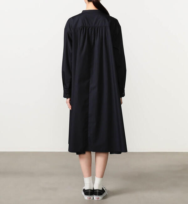 DANTON「DANTON | ブロード ギャザーシャツワンピース WOMEN」|ワンピース|