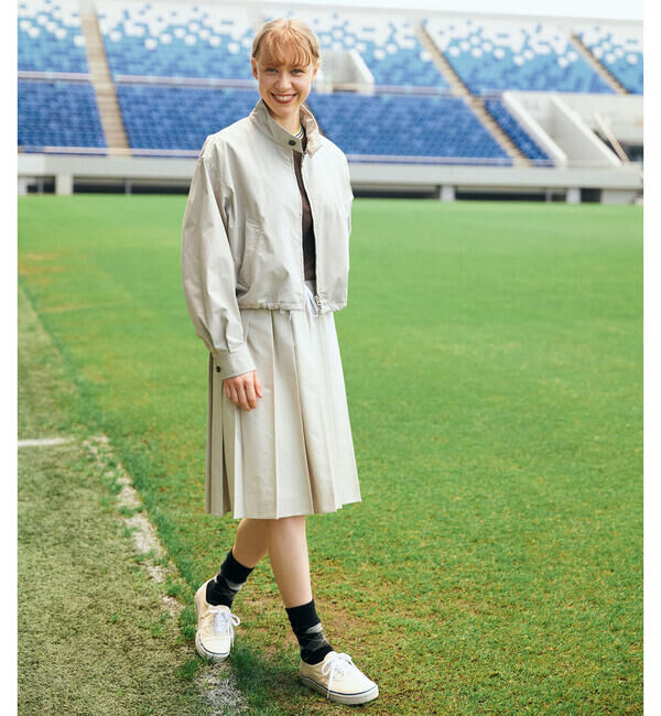 GYMPHLEX「Gymphlex | オクスフォード プリーツスカート WOMEN」|スカート|