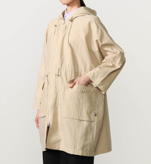 GYMPHLEX「Gymphlex | ナイロンタッサー フードジップコート WOMEN」|ミリタリー・モッズコート|