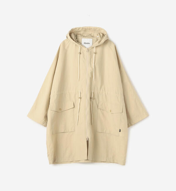 GYMPHLEX「Gymphlex | ナイロンタッサー フードジップコート WOMEN」|ミリタリー・モッズコート|