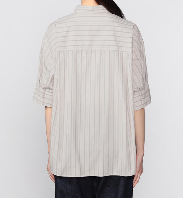 GYMPHLEX「Gymphlex | コットンタイプライター ストライプボタンダウンシャツ WOMEN」|シャツ・ブラウス|