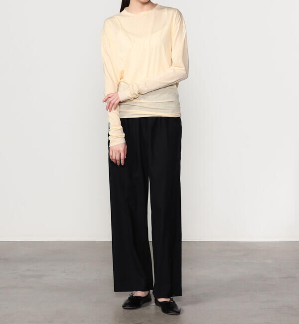 UNFIL「UNFIL | コットン シアージャージー長袖Tシャツ WOMEN」|Tシャツ・カットソー|