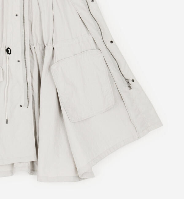 LE GLAZIK「LE GLAZIK | ナイロン ノーカラーコート WOMEN」|トレンチコート|