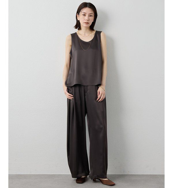 Drawing Numbers「【Drawing Numbers】ダブルサテンコクーンパンツ」|チノ|