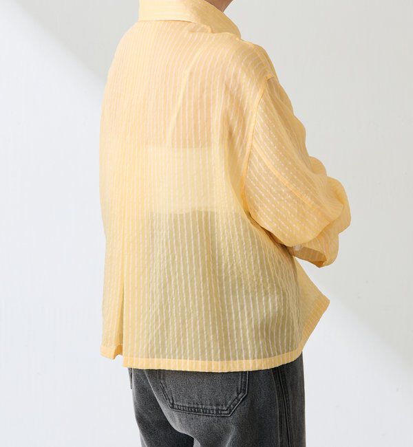  「シアーストライプショートシャツ」|シャツ・ブラウス|