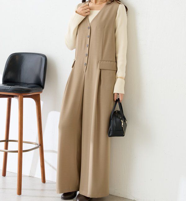  「【スタイルアップ】ベストオールインワン/セレモニー」|ワンピース|