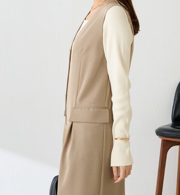  「【スタイルアップ】ベストオールインワン/セレモニー」|ワンピース|