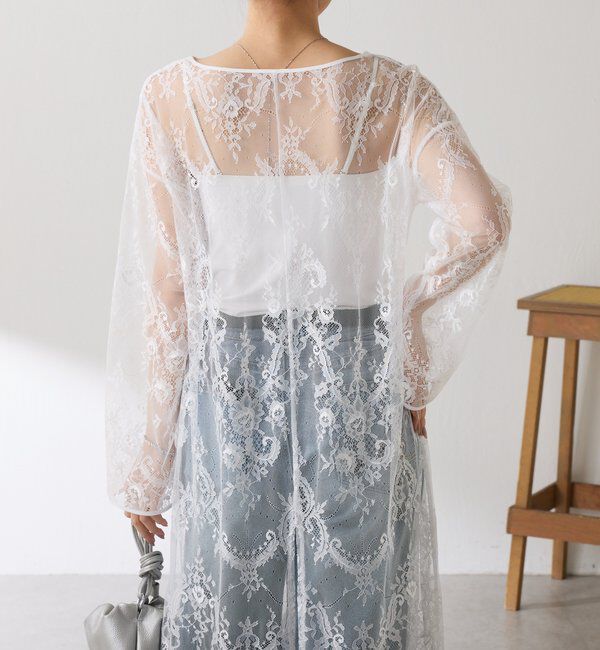  「【Nuel/ヌエル】 レースレイヤードワンピース」|ワンピース|