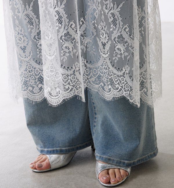  「【Nuel/ヌエル】 レースレイヤードワンピース」|ワンピース|