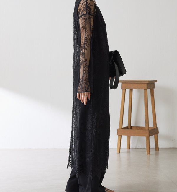  「【Nuel/ヌエル】 レースレイヤードワンピース」|ワンピース|