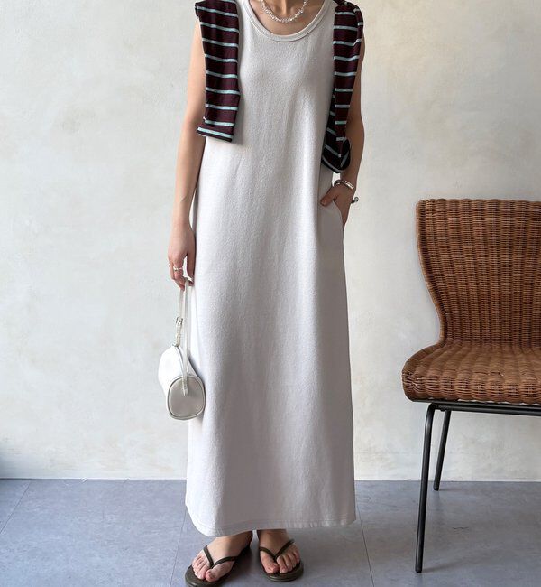  「【全骨格細見え】ブークレーダンボールタンクワンピース」|ワンピース|