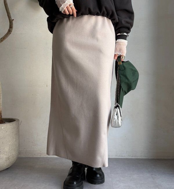  「ウーリージャージースカート」|スカート|