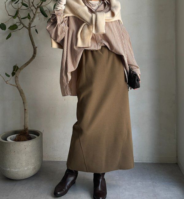  「ウーリージャージースカート」|スカート|