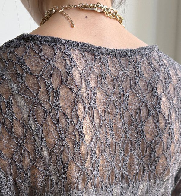  「【WEB限定】レースサイドタックプルオーバー」|Tシャツ・カットソー|