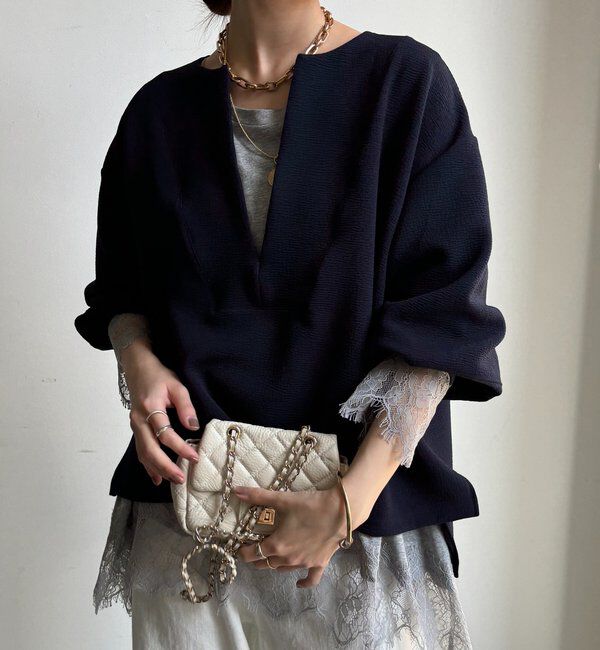  「アンティークダンボールスキッパープルオーバー」|Tシャツ・カットソー|ネイビー