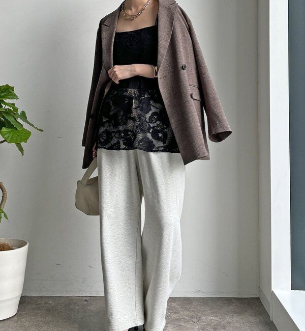  「【セットアップ可能】メッシュレースキャミ」|シャツ・ブラウス|